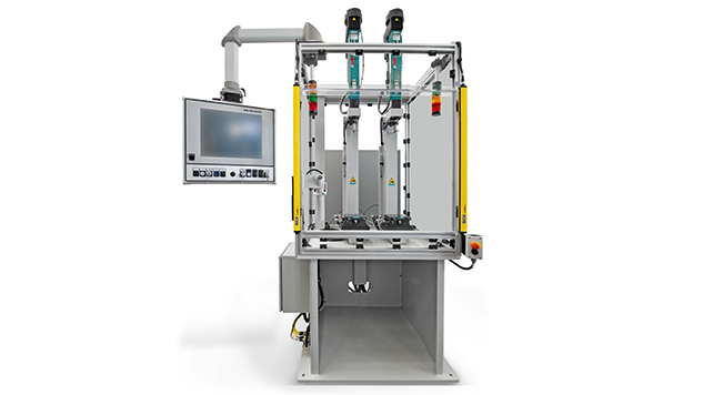 Servo drive TOX®-ElectricDrive setup on the C-Frame Benchtop press type CMB